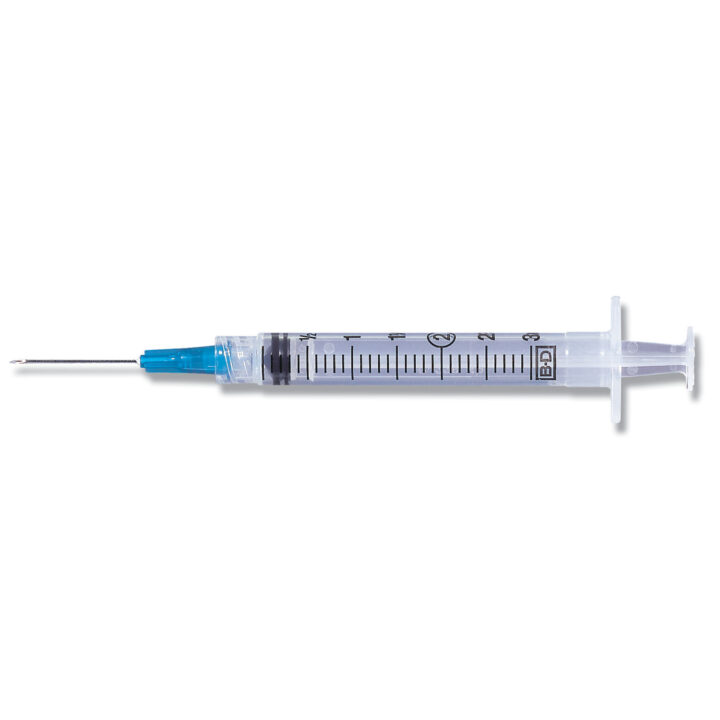 Syringe 3cc 23Gx1 100/bx