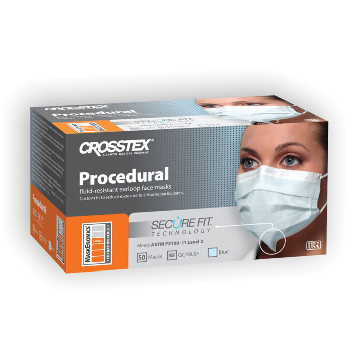 Facemask Proced Earloop Blue