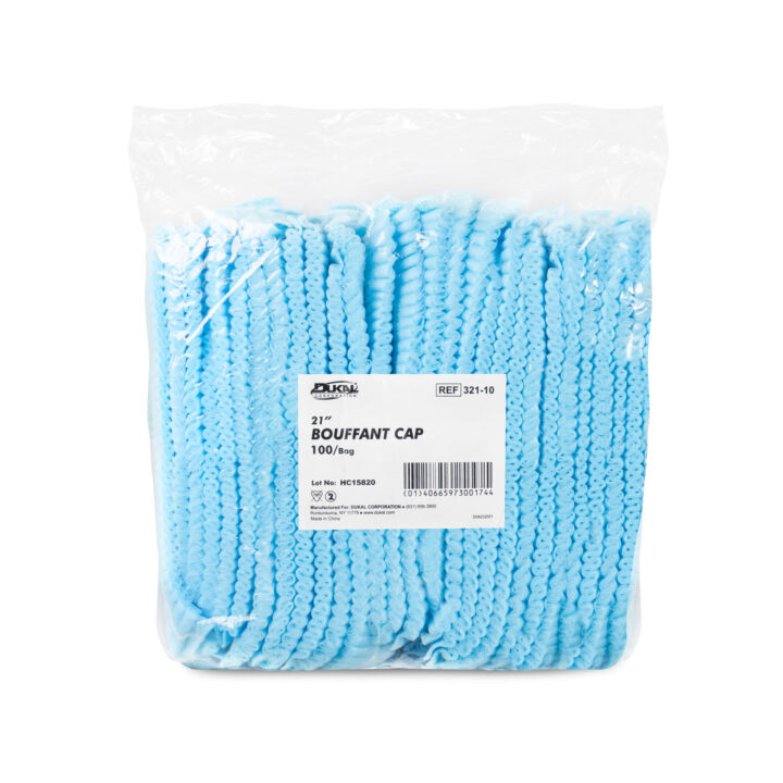 Caps Bouffant Nurses 21" Blue