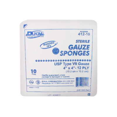 Gauze Sponge 4x4 12ply 10/tray ST.