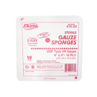 Gauze 4x4 16ply 10/tray ST. X-Ray Detect