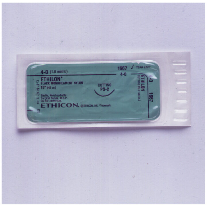 Suture 4-0 Nylon BLK PS-2