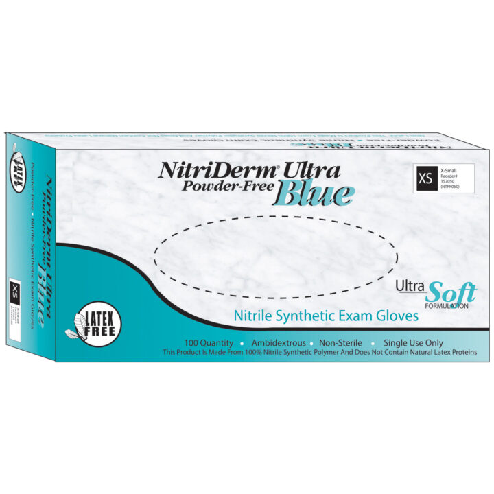 Glove Nitrile PF Blue Small