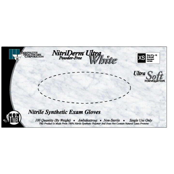 Glove Nitrile PF White Large