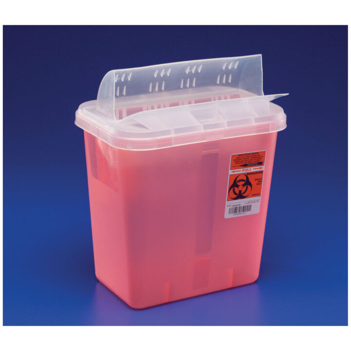 Sharps Cont. 5qt Trans/Red