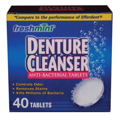 Denture Cleanser Tablets Blue