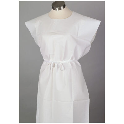 Gown Exam T/P/T 30x42 White Adult