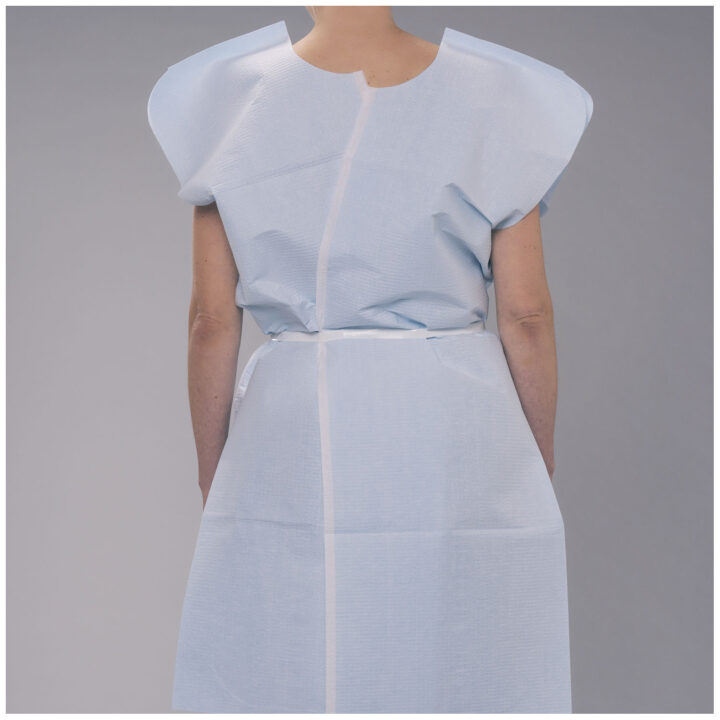 Gown Exam T/P/T 30x42 Blue Adult