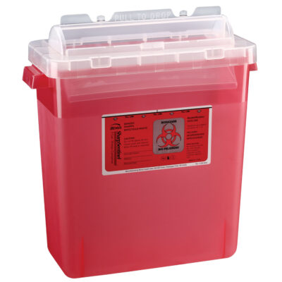 Sharps Cont 3-Gal Trans Red